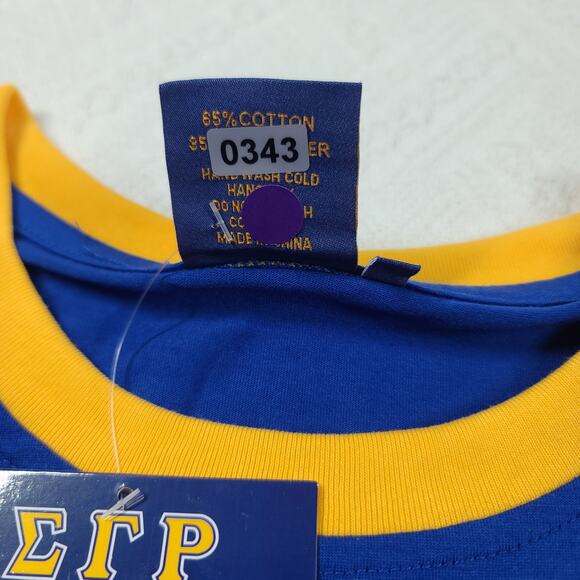 Sigma Gamma Rho ringer women's sorority tshirt NWT Sz 3XL Greek Life Collegiate - Picture 4 of 9